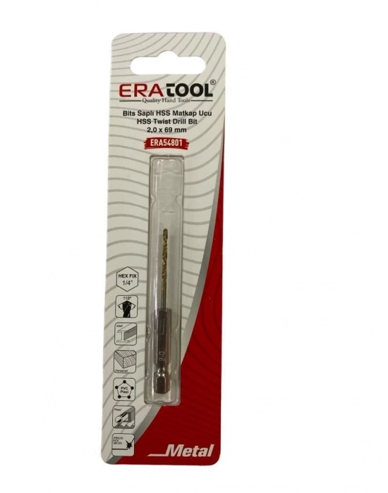 ® Eratool 54801 Altıgen Hss Matkap Ucu 2X69 mm
