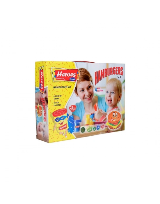 ÇOK SATAN ERN-538 Heroes Hamburger Oyun Hamuru Seti