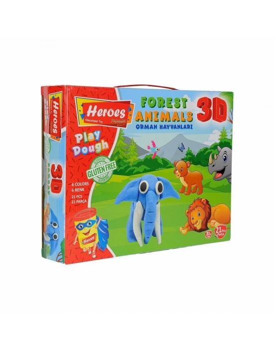 ÇOK SATAN ERN-571 Heroes 3D Orman Hayvanları Seti