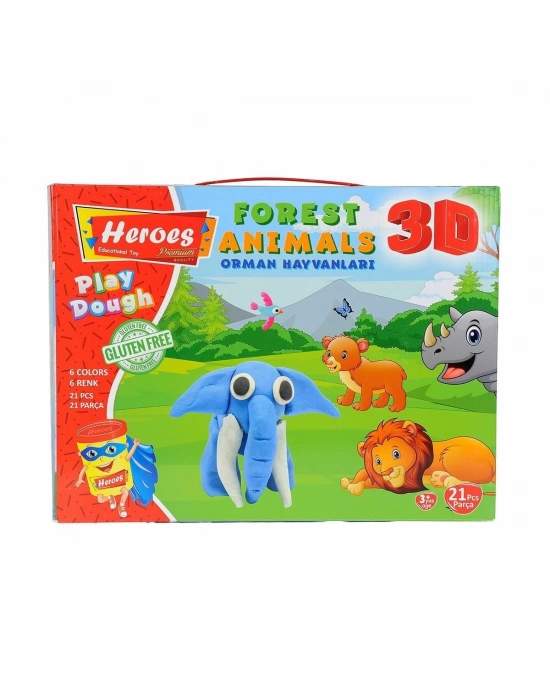 ÇOK SATAN ERN-571 Heroes 3D Orman Hayvanları Seti
