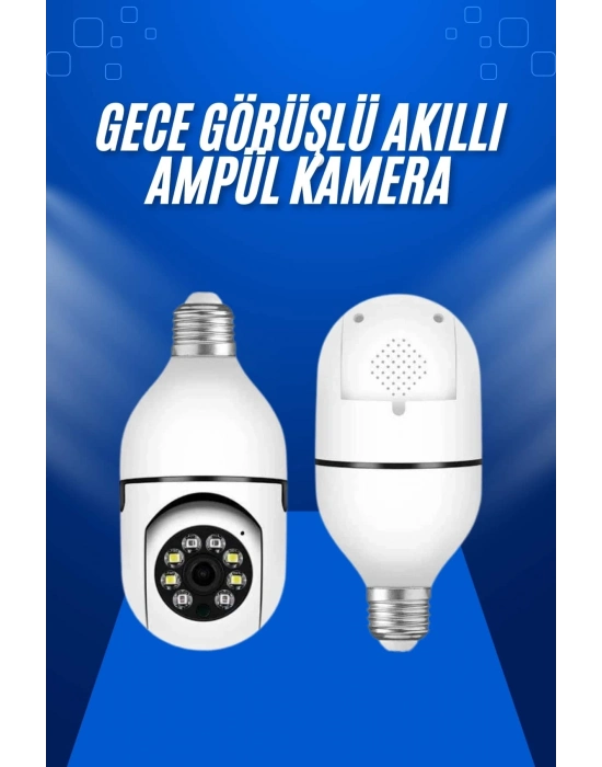 ÇOK SATAN Ev Kamerası Wifi Kamerası Gece Görüşlü Akıllı Ampül Kamera