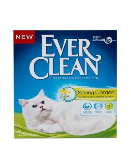 ÇOK SATAN Ever Clean Spring Garden Topaklanan Kedi Kumu 10 Lt