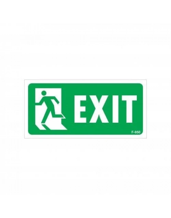 ® Exit Sol Uyarı Levhası 17,5x25 KOD:950