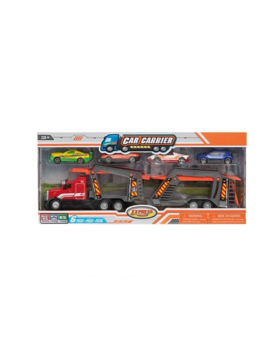 ÇOK SATAN Express Wheels Die Cast Metal Sürtmeli Araç Taşıyıcı Tır