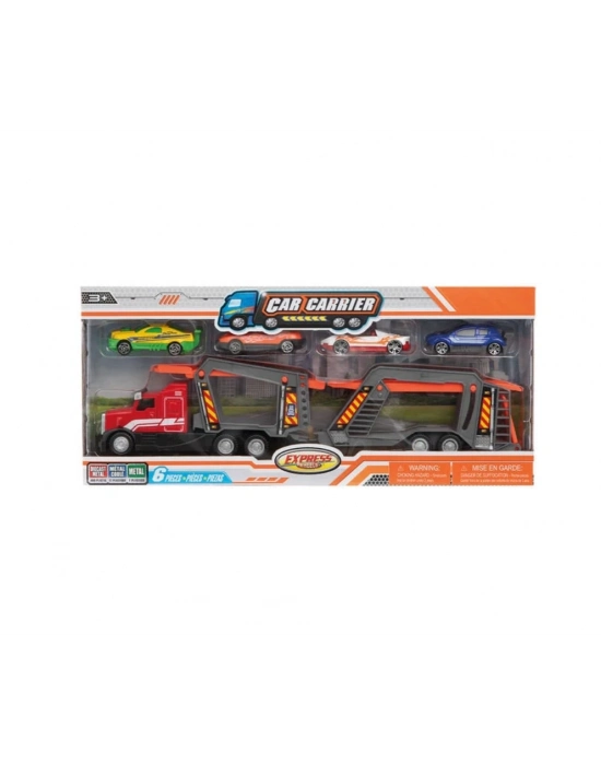 ÇOK SATAN Express Wheels Die Cast Metal Sürtmeli Araç Taşıyıcı Tır