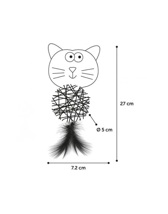 ÇOK SATAN Flamingo Chayenne ve Bear Peluş Kedi Oyuncağı