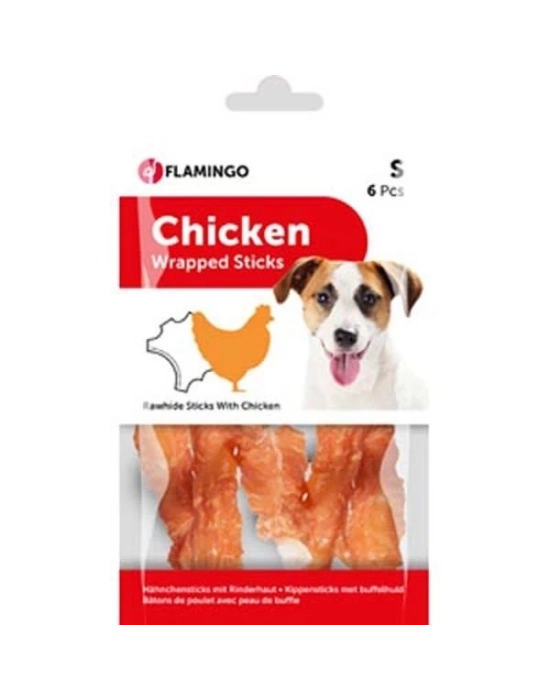 ÇOK SATAN Flamingo Tavuklu Köpek Ödül Çubuğu 12 Cm 70 Gr