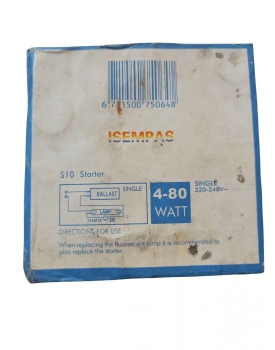® Floresan S10 Starter 220-240V 4-80 Watt 1 Paket (25 Adet)