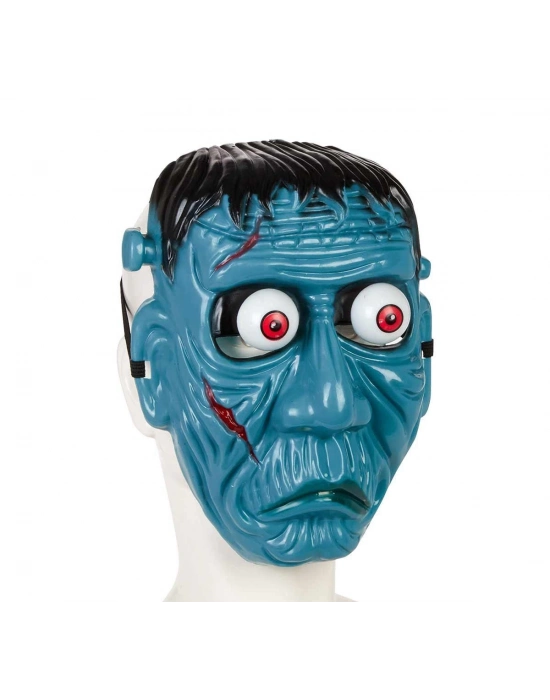 ÇOK SATAN Frankenstein Temalı Sallanan Oynar Gözlü Maske