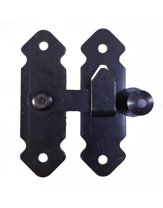 ® Fransız Kilidi Bahçe Kapısı Mandalı Siyah