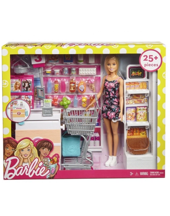 ÇOK SATAN FRP01 Barbie Süpermarkette Oyun Seti