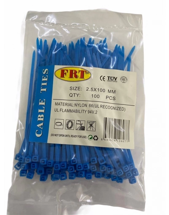 FRT Mavi 2,5x100 Kablo Bağı