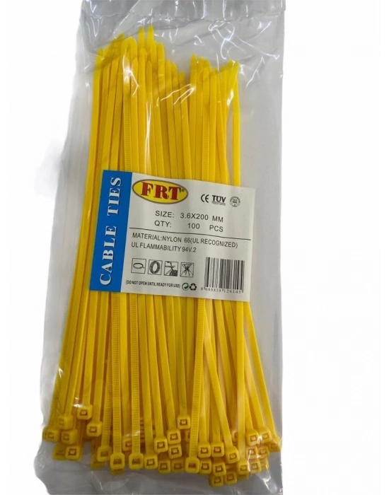 FRT Sarı 3,6X200 Kablo Bağı