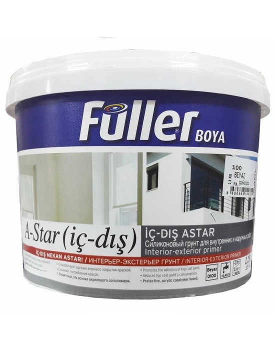 Füller A-Star İç Dış Cephe Astar 3,5 Kg Beyaz