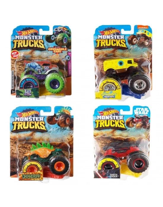 ÇOK SATAN FYJ44 Hot Wheels, Monster Trucks 1:64 Arabalar - 1 adet fiyatıdır