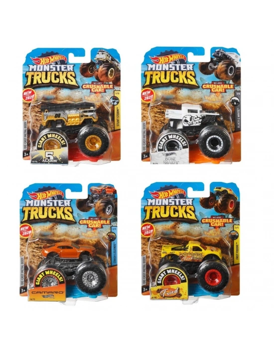 ÇOK SATAN FYJ44 Hot Wheels, Monster Trucks 1:64 Arabalar - 1 adet fiyatıdır
