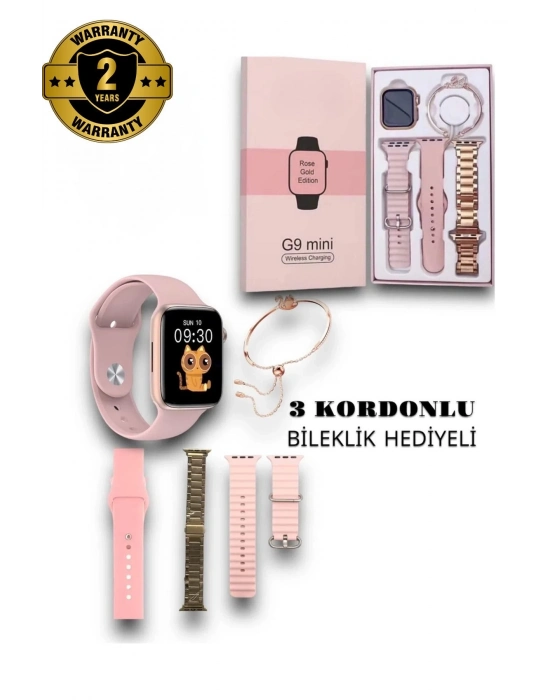 ÇOK SATAN G9 Mini Gold Yetişkin 41MM Kadın Akıllı Saat