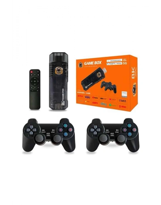 ÇOK SATAN Game Box Android Tv 36500 Oyunlu Atari 5g 8k HDR Ultra HD 64 GB