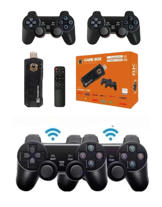 ÇOK SATAN Game Box Android Tv 36500 Oyunlu Atari 5g 8k HDR Ultra HD 64 GB