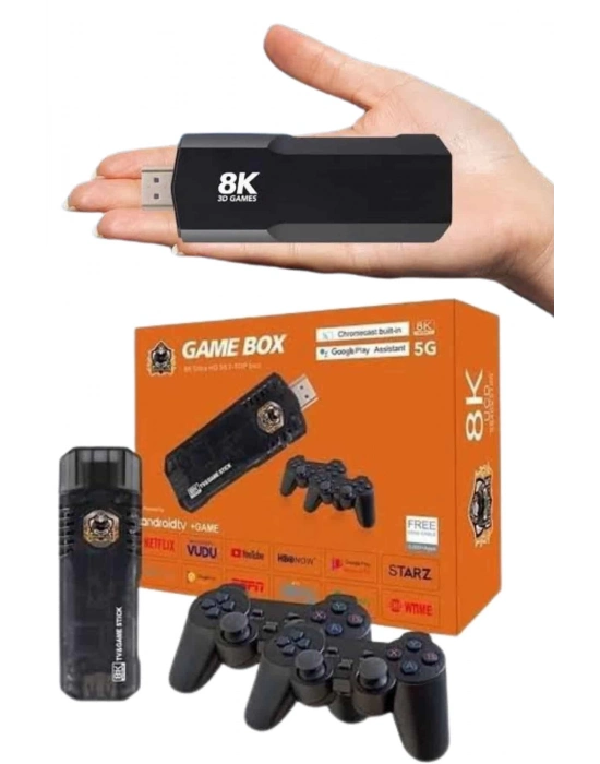 ÇOK SATAN Game Box Android Tv 36500 Oyunlu Atari 5g 8k HDR Ultra HD 64 GB