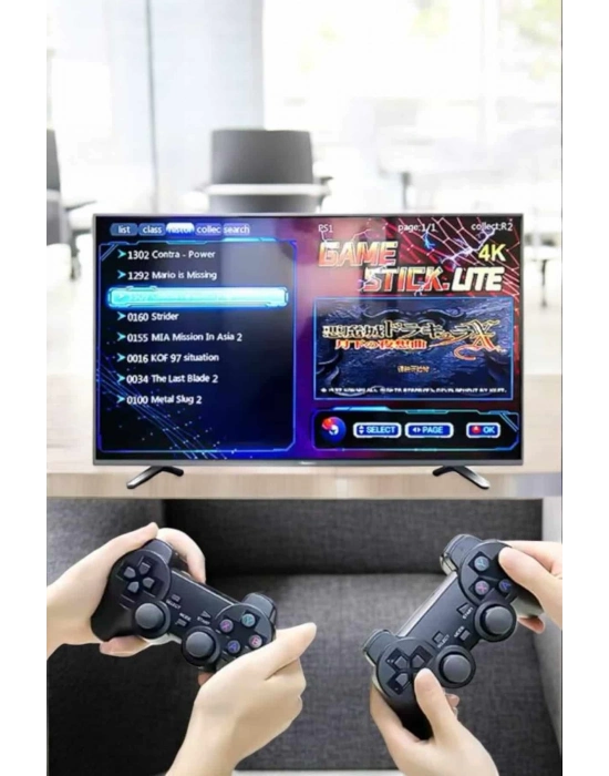 ÇOK SATAN Game Stick 2000 Oyunlu 2.4G Kablosuz Çift Kol Yüksek Hassasiyetli Wireless