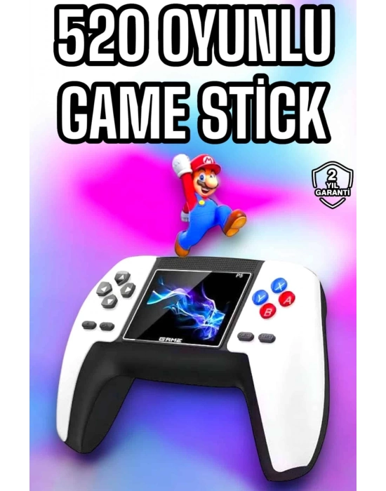 ÇOK SATAN Game Stick 520 Oyunlu Retro Konsol Çocuklara Özel