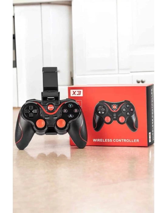 ÇOK SATAN Game Stick Android Uyumlu Gamepad X3 Standlı Oyun Kolu Bluetooth Bağlantılı