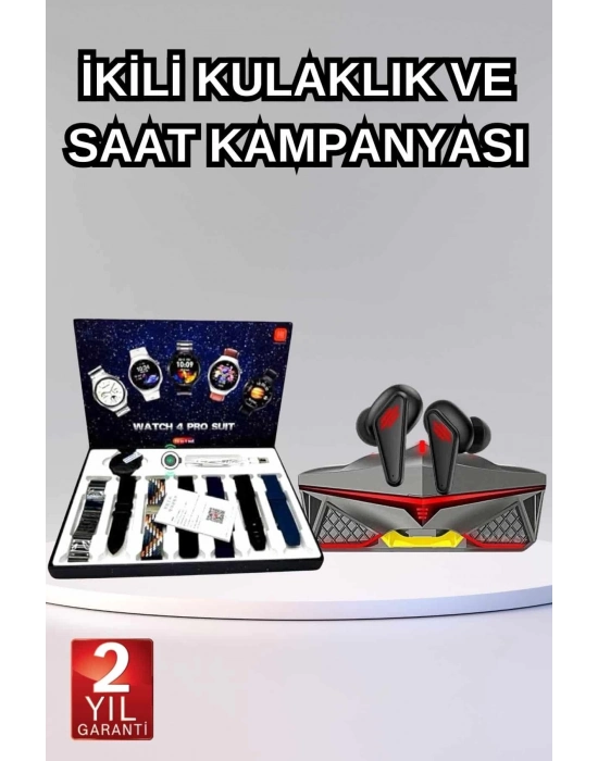 ÇOK SATAN Gamer Oyuncu Seti Bluetooth Kulaklık Ucuz Kaliteli Yeni Nesil Akıllı Saat