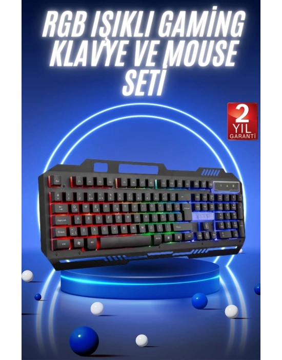 ÇOK SATAN Gaming Oyuncu Klavyesi Led Aydınlatmalı Mekanik Hisli