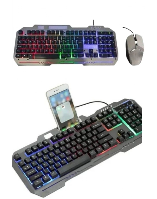 ÇOK SATAN Gaming Oyuncu Klavyesi Led Aydınlatmalı Mekanik Hisli