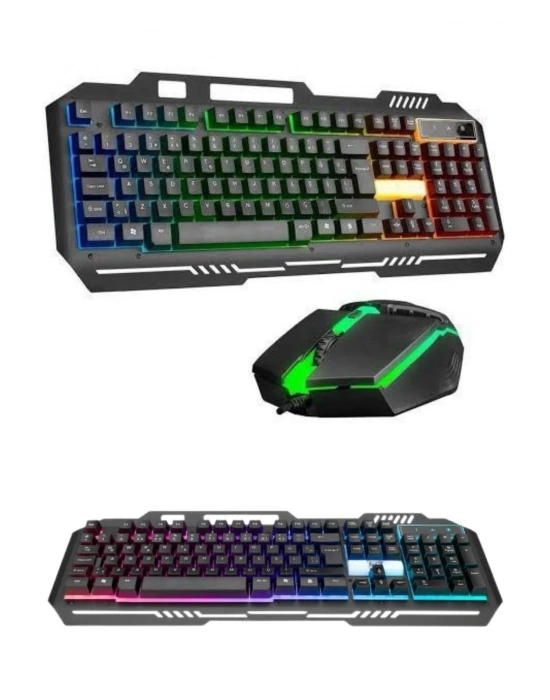 ÇOK SATAN Gaming Oyuncu Klavyesi Led Aydınlatmalı Mekanik Hisli