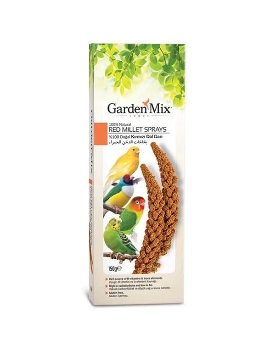 ÇOK SATAN Garden Mix Kırmızı Darı Dalı Kuş Ödülü 150 Gr