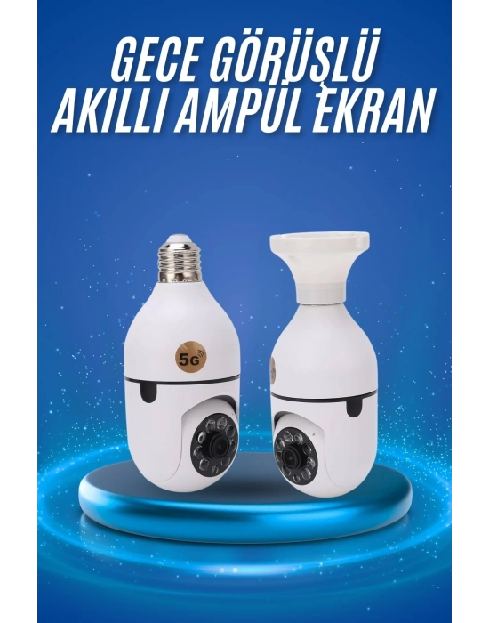 ÇOK SATAN Gece Görüşlü Akıllı Dönebilen Ev Kamerası Ampül Kamera
