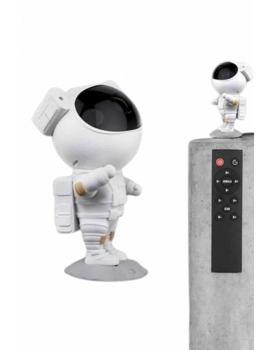 ÇOK SATAN Gece Lambası Astronot Bluetooth Hoparlörlü Galaksi Işık Projektörü