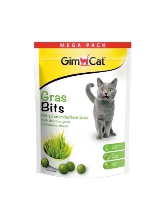 ÇOK SATAN Gimcat Gras-Bits Tahılsız Şekersiz Kedi Ödül Tableti 425 Gr