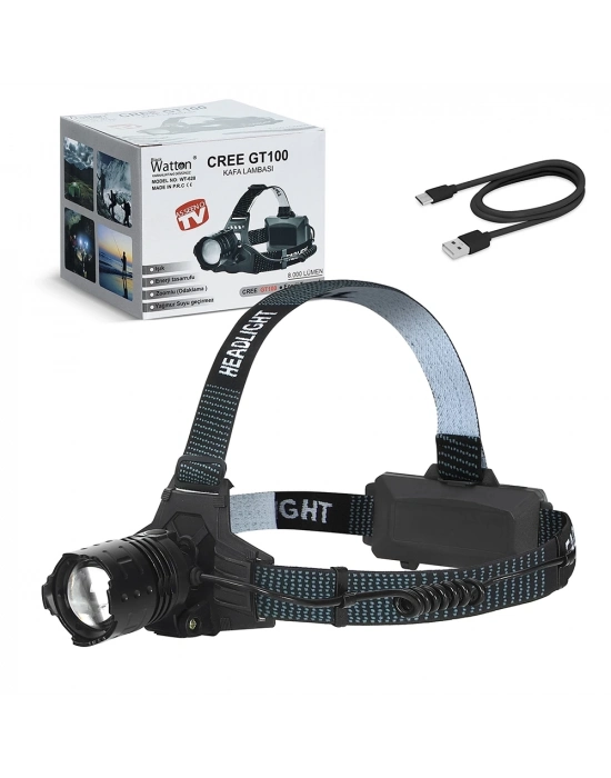 ÇOK SATAN Gt100 Led Şarjlı Kafa Lambası  Wt-628