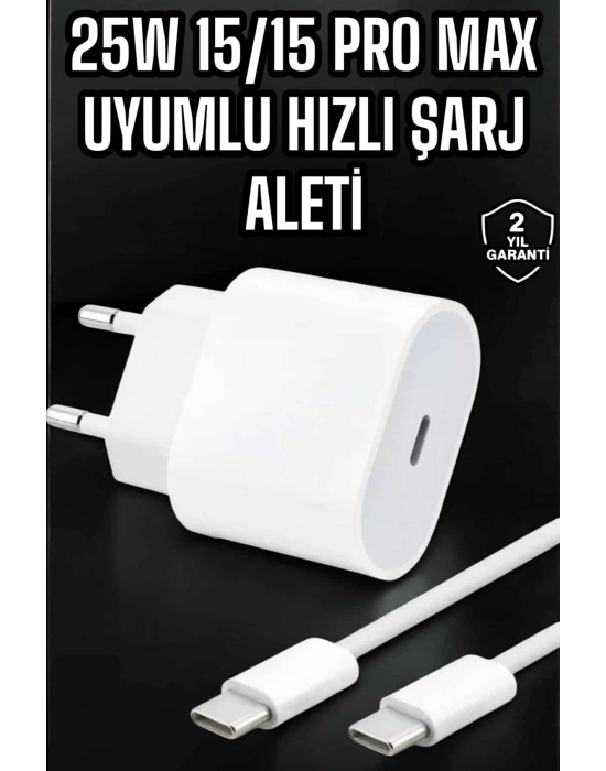 ÇOK SATAN Güç Adaptörü ve Kablosu Şarj Aleti 15/15 Pro Max Uyumlu Hızlı Şarj
