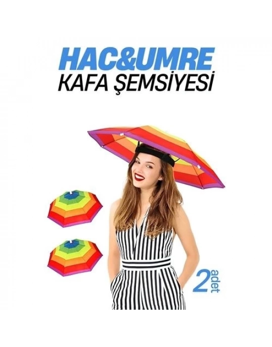 ÇOK SATAN Hac Umre Kafa Şemsiyesi Güneş Koruma Şemsiyesi 2 adet