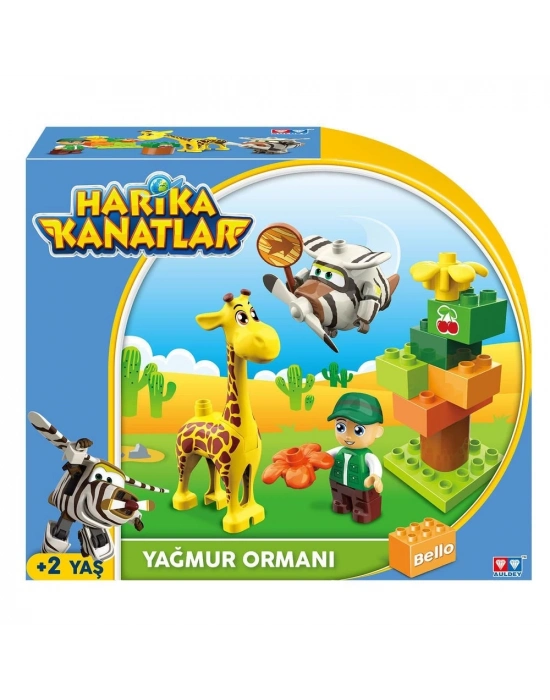 ÇOK SATAN Harika Kanatlar 15 Parça Blok Bellonun Yağmur Ormanı