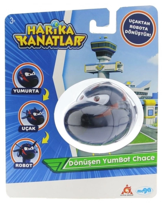 ÇOK SATAN Harika Kanatlar Dönüşen Tekli Figür YumBot Ajan Chace