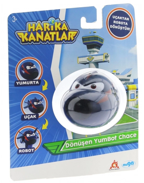 ÇOK SATAN Harika Kanatlar Dönüşen Tekli Figür YumBot Ajan Chace