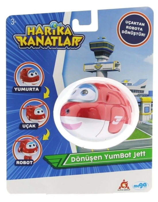ÇOK SATAN Harika Kanatlar Dönüşen Tekli Figür YumBot Jett