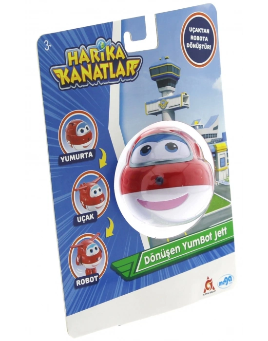 ÇOK SATAN Harika Kanatlar Dönüşen Tekli Figür YumBot Jett