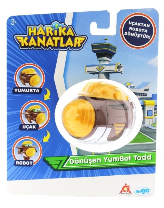 ÇOK SATAN Harika kanatlar Dönüşen Tekli Figür YumBot Todd