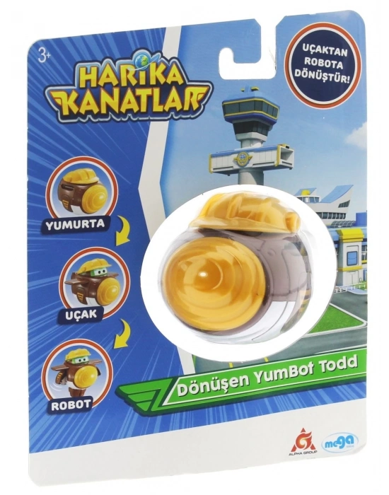 ÇOK SATAN Harika kanatlar Dönüşen Tekli Figür YumBot Todd