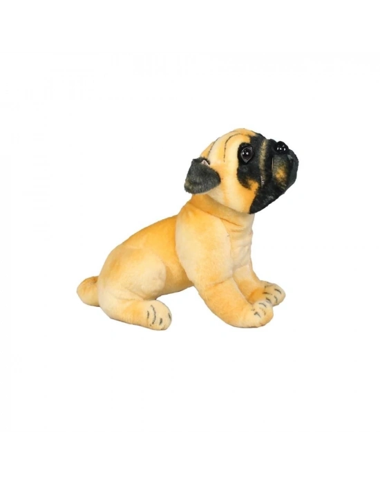 ÇOK SATAN Havlayan Pug Köpek Peluş Oyuncak 25 cm
