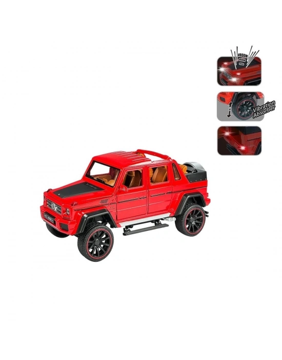 ÇOK SATAN HCL-902 Çek Bırak 1:22 Sesli ve Işıklı Metal Jeep