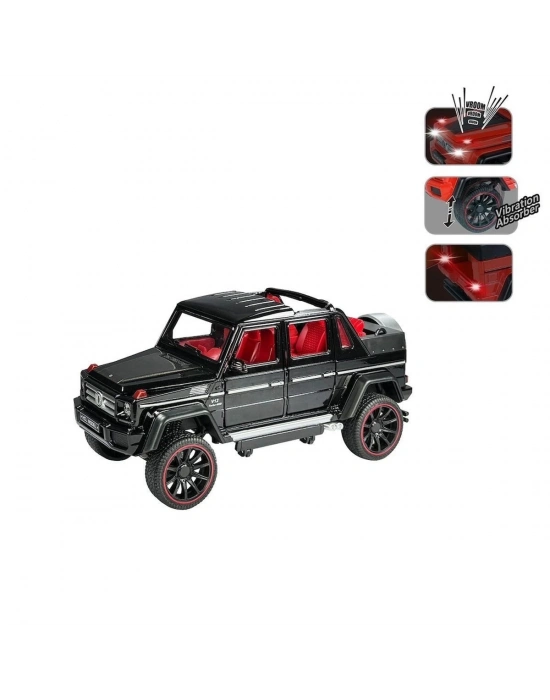 ÇOK SATAN HCL-902 Çek Bırak 1:22 Sesli ve Işıklı Metal Jeep