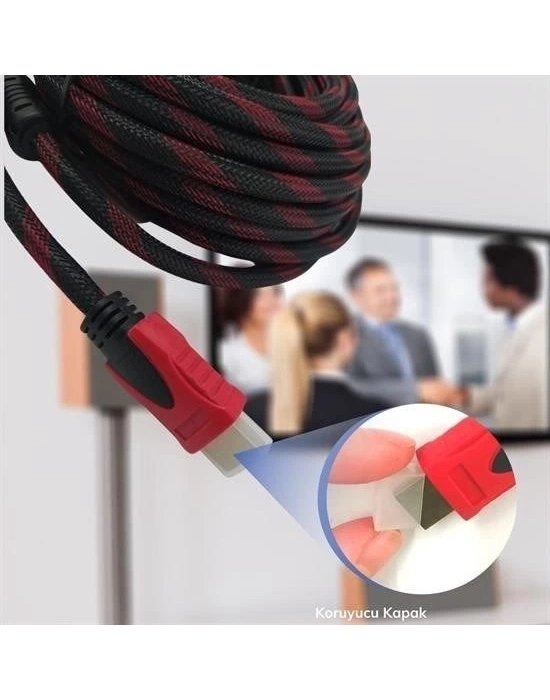 ÇOK SATAN HDMI Kablosu HDTV Bilgisayar Uydu Görüntü Ses Full HD Sargılı Görüntü Aktarma Kablosu