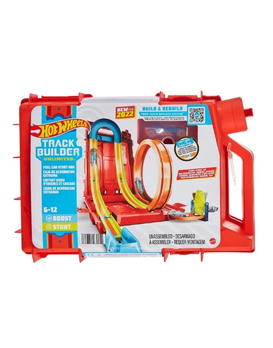 ÇOK SATAN HDX78 HW Track Builder Benzin Bidonu Akrobasi Seti, Hot Wheels Track Builder